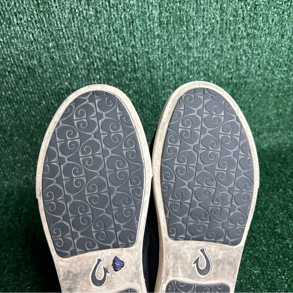OluKai Pehuea Womens Size 7.5 Black Mesh Slip On Casual Shoes Sneakers - Picture 9 of 12
